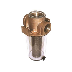 Groco ARG-500-S 1/2 in. ARG Raw Water Strainer w/Stainless Steel Filter Basket, 6.4 in. Tall