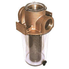 Groco ARG-755-S 3/4 in. ARG Raw Water Strainer w/Stainless Steel Filter Basket, 6.4 in. Tall