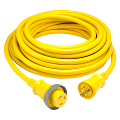 Hubbell HBL61CM08LED Yellow Shore 50 Ft. Cable Set with LED Indicator