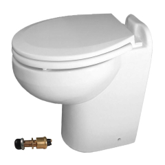 Raritan 230HR01202 Marine Elegance Toilet, 12V - Raw Water w/Push Button Control