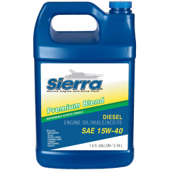 Sierra 18-9553-3 Premium Blend Diesel Marine Engine Oil 15W-40 - 1 Gallon