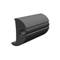 Taco Metal V11-2423BBK50-2 Vinyl Black Rub Rail Kit