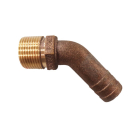 3/4" NPT x 3/4" Hose Barb Bronze Adapter Fitting