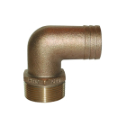 Bronze 90 Degree Pipe-to-Hose Adapter, 2-1/2 inch NPT x 2-1/2 inch Hose ID